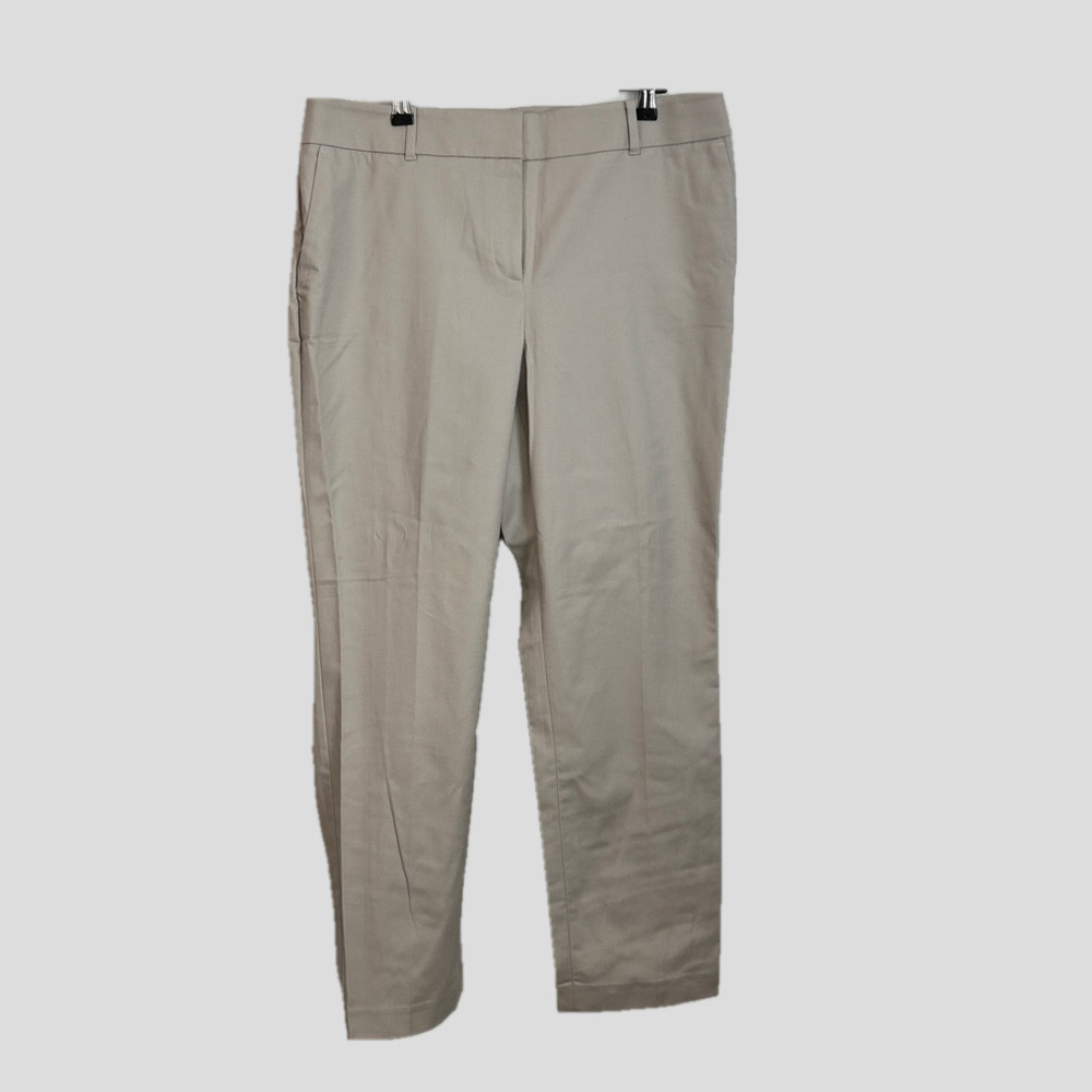 Ann Taylor Taupe Straight Leg Trousers 12